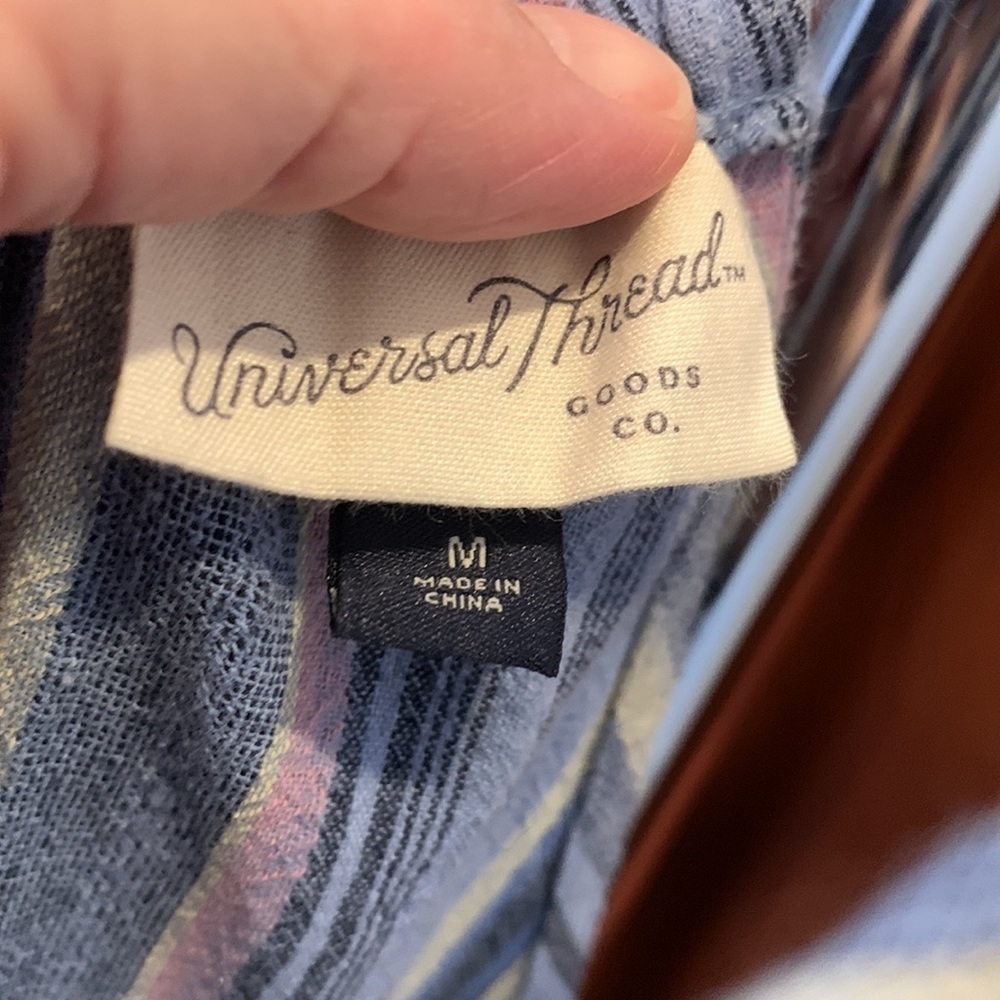 Universal Thread, Capri Length Blue Stripe Spaghe… - image 7